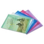Rapesco ECO A3 Popper Wallet Assorted - 5 Pack