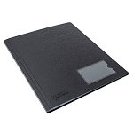 Rapesco Germ-Savvy A4 Antibacterial Hardcover Display Book Black - 24 Pocket