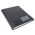 Rapesco Germ-Savvy A4 Antibacterial Hardcover Display Book Black - 36 Pocket