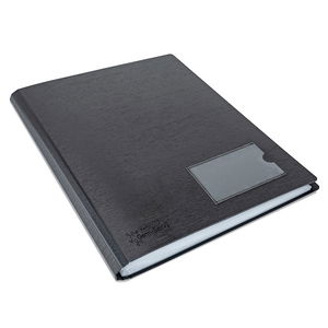 Rapesco Germ-Savvy A4 Antibacterial Hardcover Display Book Black - 36 Pocket