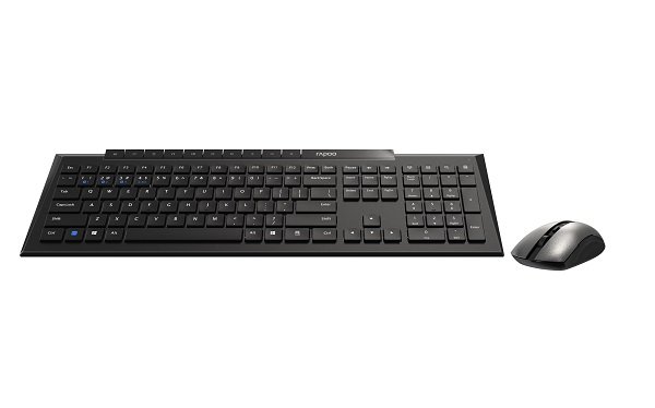 Rapoo 8210M Multi-Mode Wireless Keyboard and Mouse Combo - Black