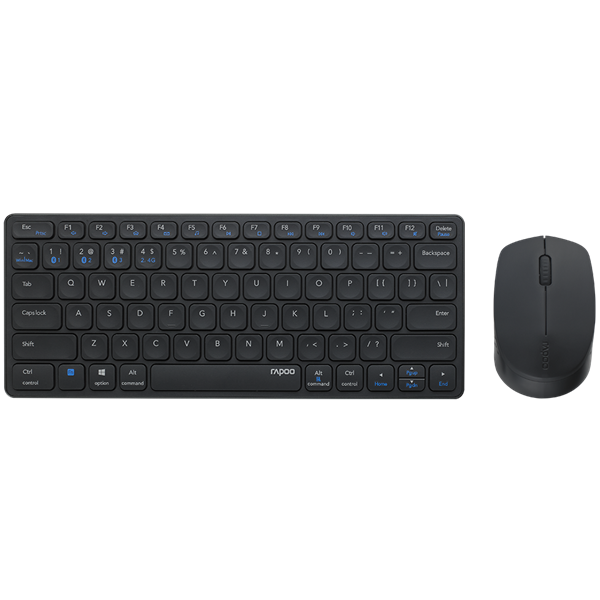 Rapoo 9050M Bluetooth Wireless Keyboard & Mouse – Black