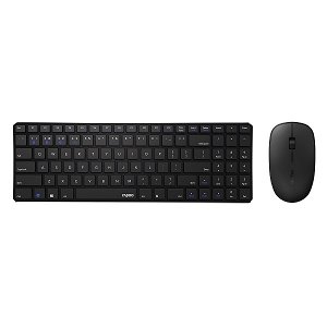 Rapoo 9300M Ultra-Slim Wireless Keyboard and Mouse Combo - Black