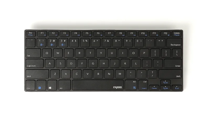 Rapoo E6080 Bluetooth Ultra-Slim Keyboard - Black