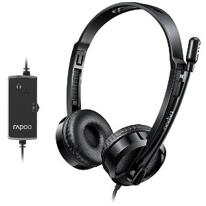 Rapoo H120 USB Over-Ear Wired Stereo Headset - Black