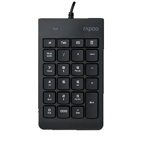 Rapoo K10 USB Wired Numpad Keyboard - Black