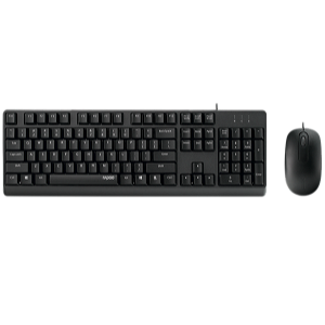 Rapoo X130PRO USB Wired Keyboard & Mouse – Black