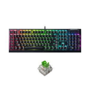 Razer BlackWidow V4 X Mechanical Wired Gaming Keyboard with Razer Chroma RGB (Green Switch)