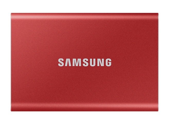 Samsung T7 1TB USB 3.2 Portable External Solid State Drive - Metallic Red