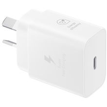 view Samsung 25W USB-C Power Adapter - White