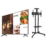 Samsung BEC-H BizTV 55 Inch 3840 x 2160 16/7 LED Commercial Display + Floor Stand