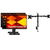 2x Samsung D400 24 Inch 1920 x 1080 FHD 5ms 100Hz IPS Monitor with USB Hub - HDMI, DisplayPort + Monitor Arm