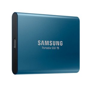 Samsung T5 Portable 500GB USB-C 3.1 External Solid State Drive - Blue