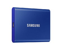 view Samsung T7 2TB USB 3.2 USB-C Portable External Solid State Drive - Indigo Blue