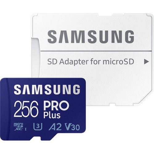 Samsung Pro Plus 256GB U3 V30 A2 MicroSDXC Memory Card