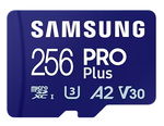 Samsung PRO Plus 256GB U3 V30 A2 microSD with Adapter