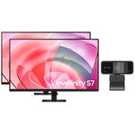 2x Samsung ViewFinity S70D 32 Inch 3840 x 2160 5ms 60Hz VA Monitor - HDMI, DisplayPort + Webcam