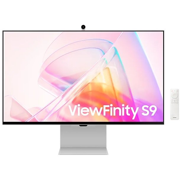 Samsung ViewFinity S90PC 27 Inch 5120 x 2880 5ms 60Hz IPS Curved Monitor with Speakers, Webcam & USB Hub - Mini DisplayPort, USB-C, Thunderbolt