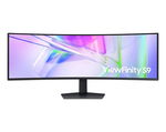 Samsung ViewFinity S95UC 49 Inch 5120x1440 DQHD 5ms 120Hz VA Curved Monitor with Built-in Speaker - HDMI, DisplayPort, USB, RJ45