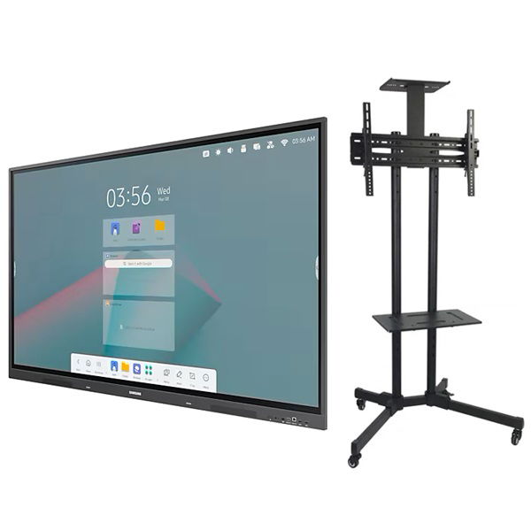 Samsung WAC E-Board 65 Inch 3840 x 2160 400nit 16/7 ADS Interactive Display + Floor Stand