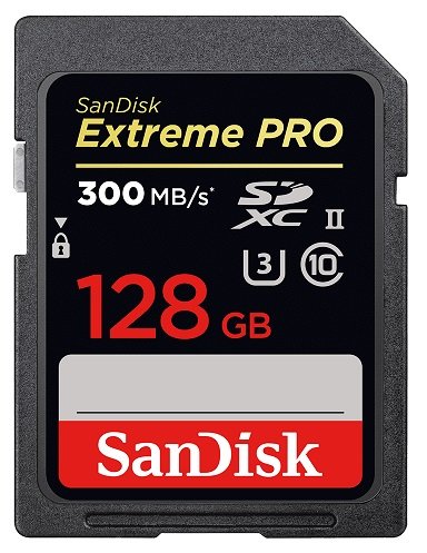 SanDisk 128GB Extreme Pro SDXC UHS-II Memory Card