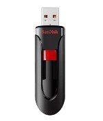 SanDisk Cruzer Glide 128GB USB 2.0 Flash Drive with Retractable USB Connector - Black
