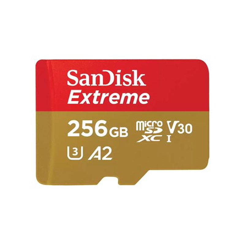 Sandisk Extreme 256GB Class 10 U3 V30 MicroSD Card