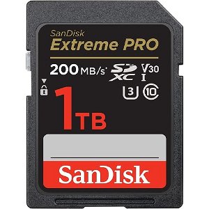 SanDisk Extreme Pro 1TB SDHC U3 UHS-I Memory Card