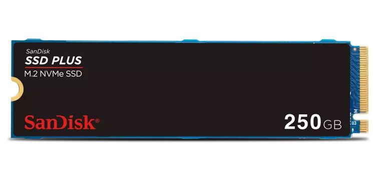 SanDisk SSD PLUS 250GB M.2 2280 PCIe NVMe Gen 3 Solid State Drive