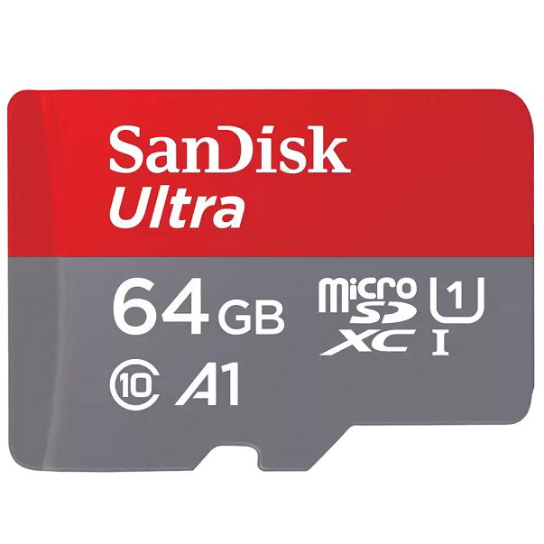 SanDisk Ultra 64GB MicroSDXC Memory Card with SD Adapter