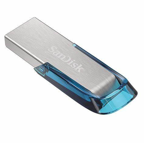 SanDisk Ultra Flair 32GB USB 3.0 Flash Drive - Tropical Blue