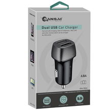 view Sansai 4.8A 24V Dual USB Car Charger