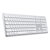 Satechi Aluminium Bluetooth Wireless Keyboard for Mac - Silver/White