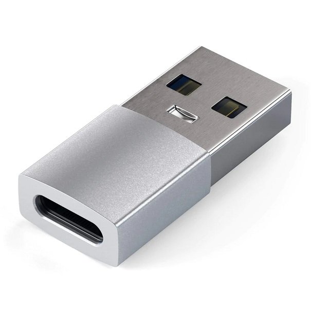 Satechi Aluminum USB-A to USB-C Adapter - Silver