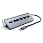 Satechi ST-TCHCRM USB-C Combo Hub with Memory Card Reader Space Grey - 3x USB Type-A