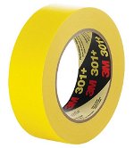 Scotch 301+ 48mm x 55m Masking Tape Performance Yellow