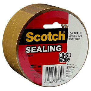 Scotch 3609 FPS-1T 48mm x 50m Sealing Tape - Tan