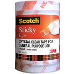 Scotch 502 24mm x 66m Sticky Tape - 6 Pack