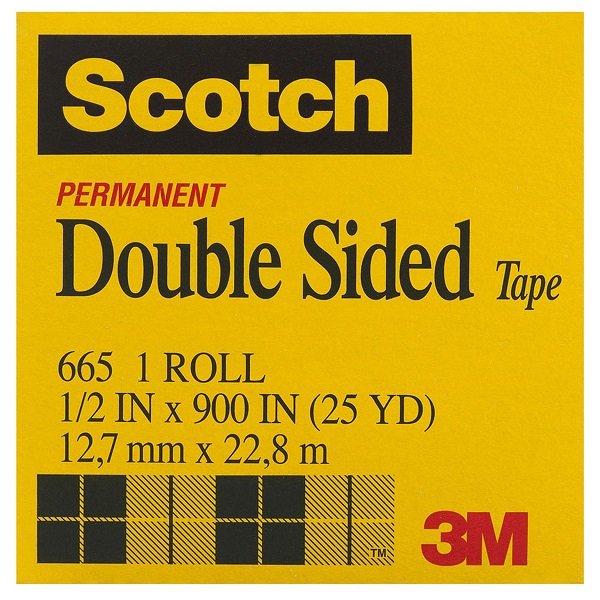 Scotch 665 12.7mm x 23m Double Sided Tape