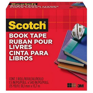 Scotch 845 101mm x 13.7m Transparent Book Repair Tape