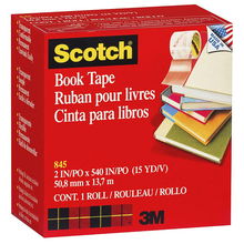 view Scotch 845 50mm x 13.7m Transparent Book Repair Tape
