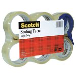 Scotch FPS-6 48mm x 50m Clear Sealing Tape - 6 Pack with Dispenser