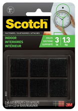 view Scotch RF4721 22x22mm Fastener Indoor Black - 6 Pack