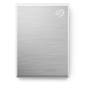 Seagate One Touch 500GB USB3.1 Type C Portable External Solid State Drive - Silver