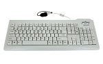 Seal Shield Clean 104K IP68 Waterproof USB Wired Keyboard - White