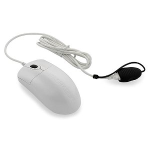Seal Shield Silver Storm Medical Grade IP68 Waterproof USB Mouse - White