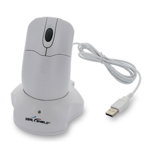 Seal Shield Silver Storm Medical Grade IP68 Waterproof Rechargeable Wireless Mouse - White
