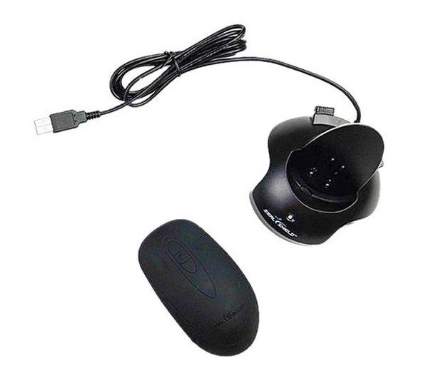 Seal Shield Silicone Optical Wireless Mouse - Black