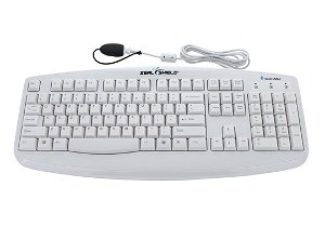 Seal Shield Storm 105K IP66 Waterproof USB Wired Keyboard - White