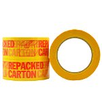 Sellotape 48mm x 66m Repacked Carton Polypropylene Packaging Tape - Red/Yellow